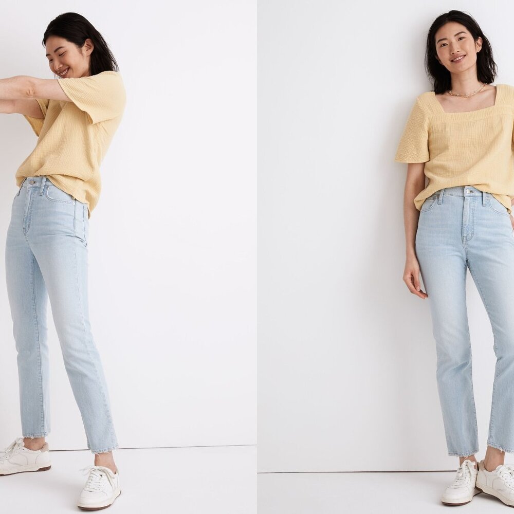 MADEWELL slim demi-boot jeans in bellmeade wash (sz28)